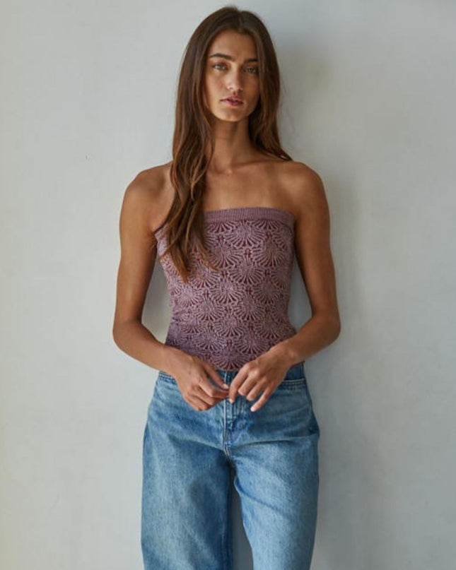 Jacquard Tube Top