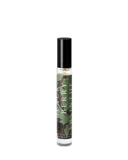 Roll-on perfume bottle labeled 'Blackberry Absinthe' on a white background