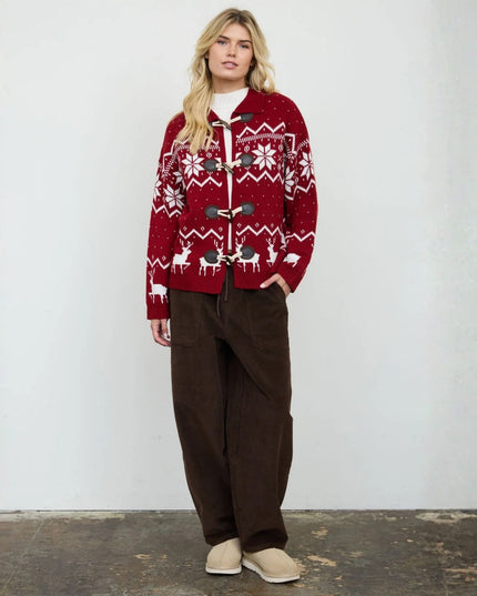 Corduroy Drawstring Elastic Wide Leg Pants