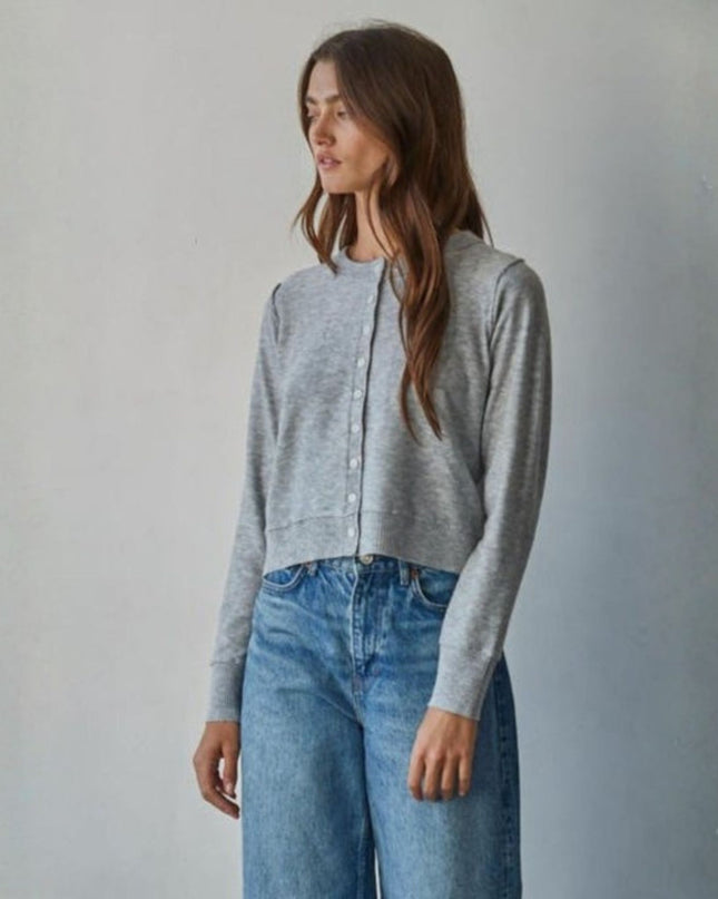 Louie Round Neck Cardigan Sweater