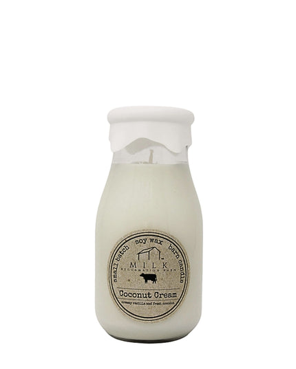Coconut Cream Milk Bottle Candle