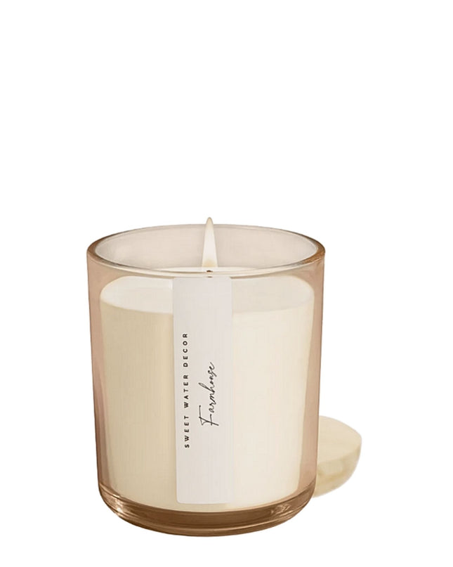 Farmhouse Tinted Glass 12oz Candle
