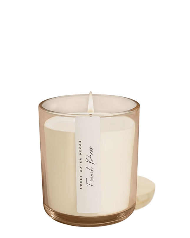 French Press Tinted Glass 12oz Candle