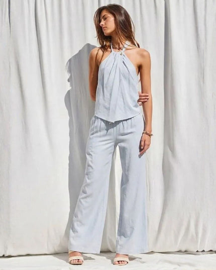 Smocked Waist Flowy Pants