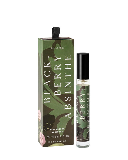 Blackberry Absinthe perfume bottle and packaging on a white background