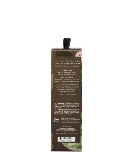 Back view of a cosmetic product packaging with text and branding on a white background