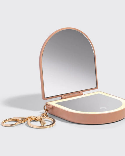 Compact Mirror Keychain Blush