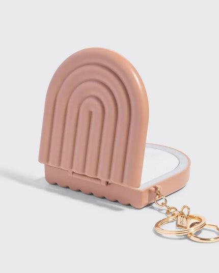 Compact Mirror Keychain Kit