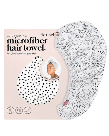 Quick Drying Hair Towel Polka Dots