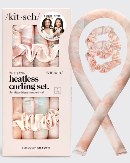 Satin Heatless Curling Set Kit