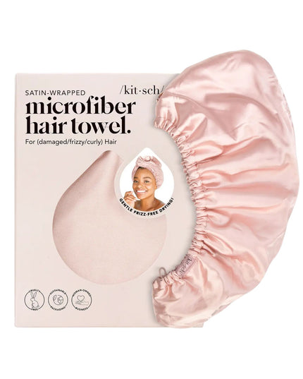 Satin Wrapped Hair Towel