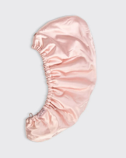 Satin Wrapped Hair Towel Bath
