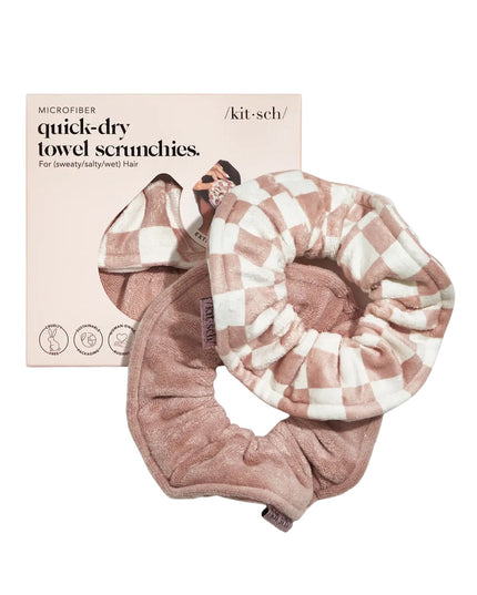 Towel Hair Scrunchies Set