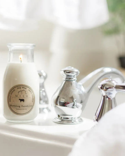 Milk Morning Sunshine Milk Bottle Candle