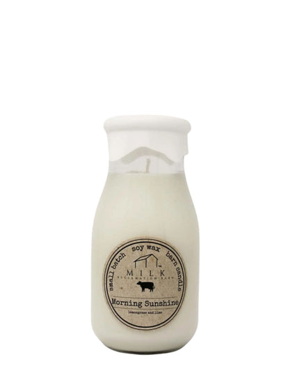 Morning Sunshine Milk Bottle Candle