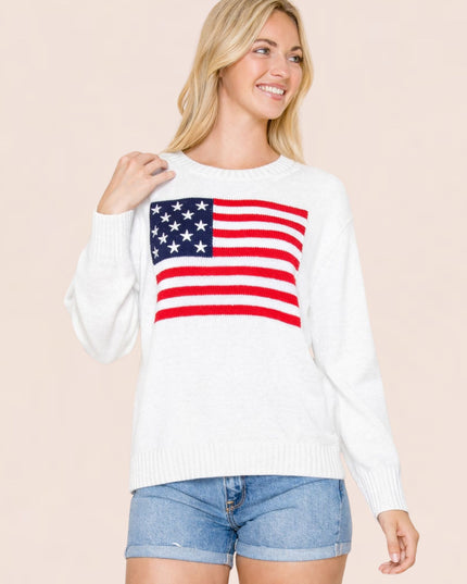 American Flag Sweater