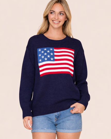 American Flag Sweater
