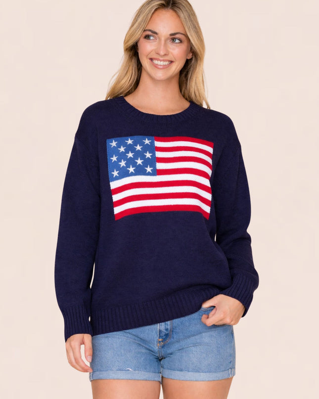 American Flag Sweater
