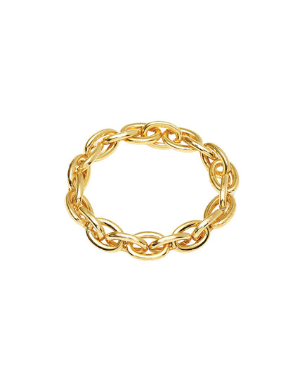 Oval Metal Link Stretchable Bracelet