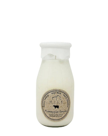 Pineapple Grove Milk Bottle Candle