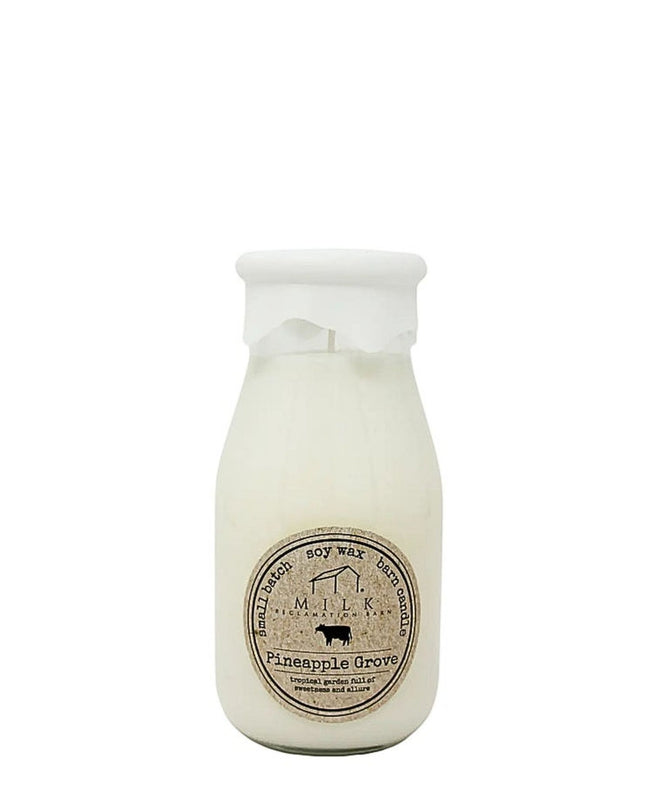 Pineapple Grove Milk Bottle Candle