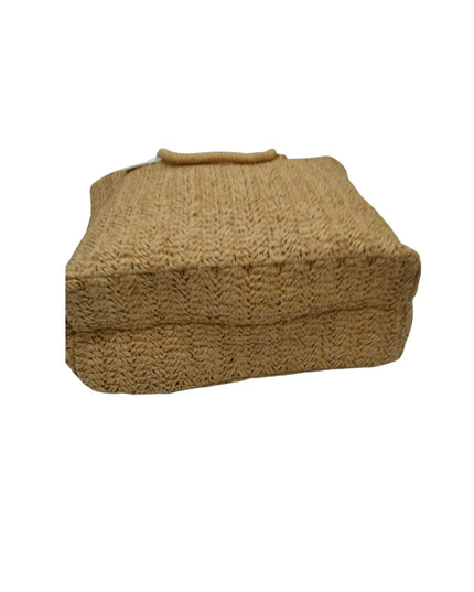 Ring Detail Large Straw Tote Bag Bottom