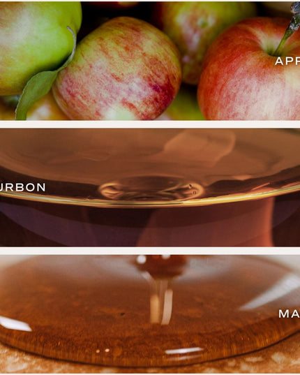 Top: Apples, Middle: Bourbon, Bottom: Maple syrup