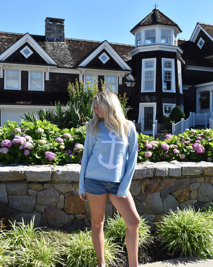 <strong>BEACHY SWEATERS - </strong>Lightweight nautical icon sweaters for cool days.