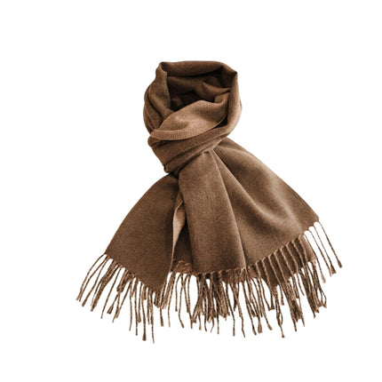 Two Tone Classic Fringe Shawl Wrap Scarf