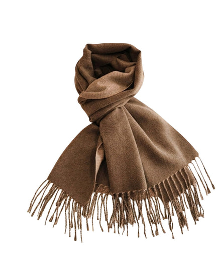 Two Tone Classic Fringe Shawl Wrap Scarf