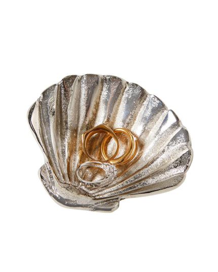 Silver Clam Sea Shell Tidbit Dish