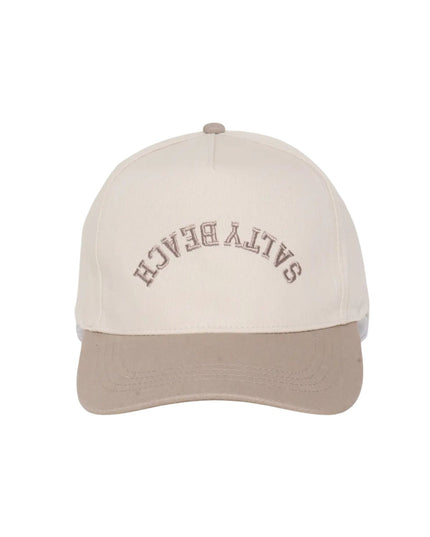 Salty Beach Upside Down Embroidery Two Tone Trucker Hat