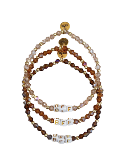 BFF Letter Block Bracelet