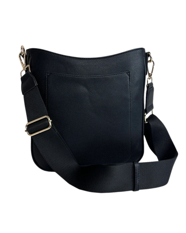 Maxine Vegan Pebble Leather Messenger Bag