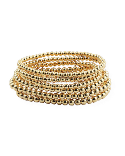 Metal Ball Beads 6 Bracelet Set