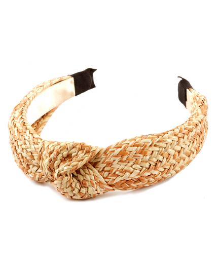 Flat Weave Knotted Rattan Headband