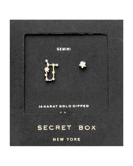 Zodiac Single Constellation & Stud Earrings