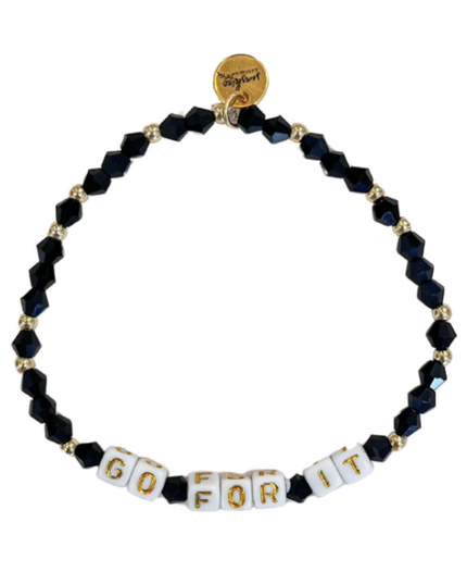 Go For It Letter Block Bracelet