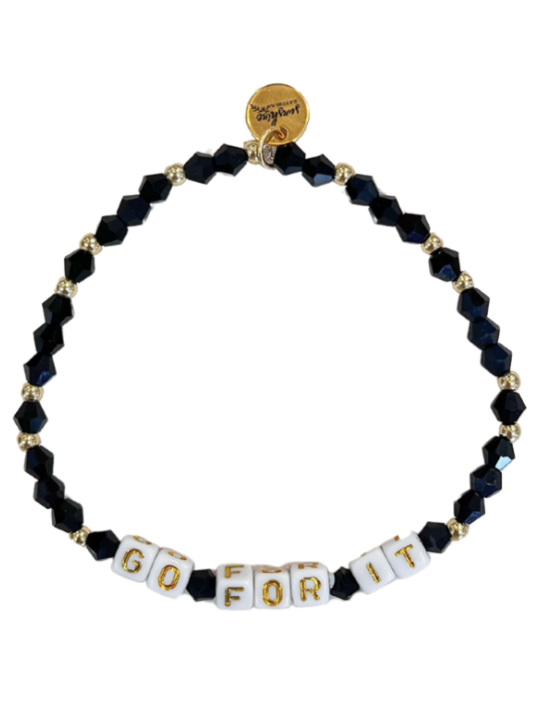 Go For It Letter Block Bracelet