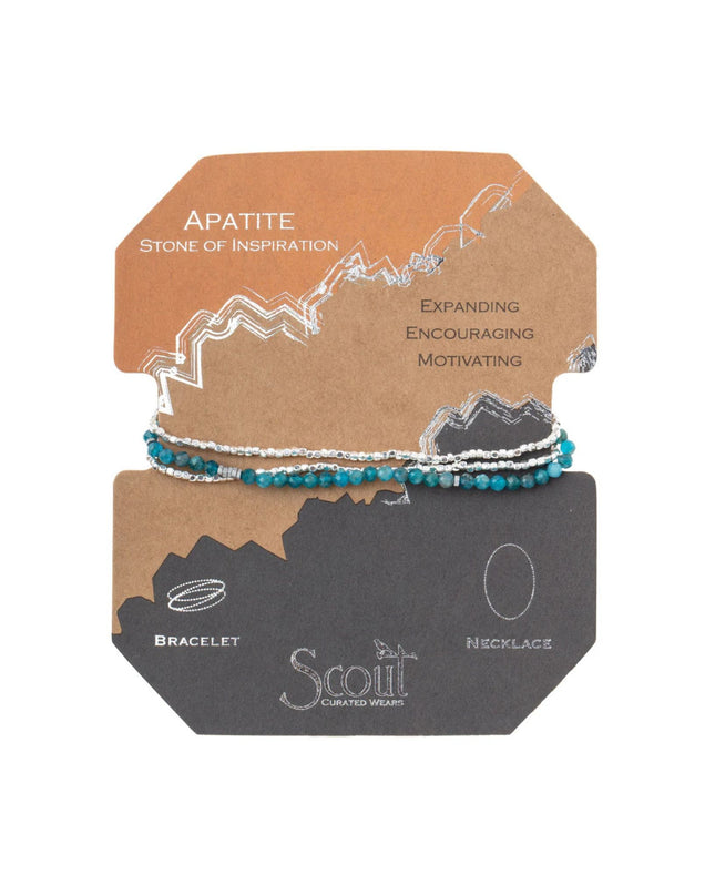 Delicate Stone Wrap Bracelet/Necklace
