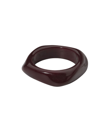 Abstract Square Resin Bangle Bracelet