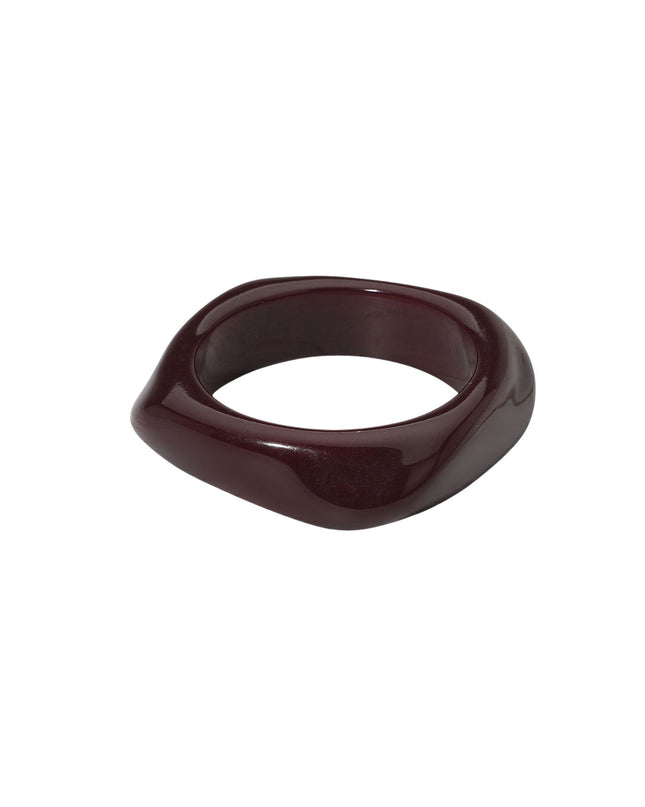 Abstract Square Resin Bangle Bracelet
