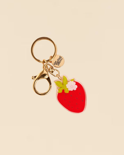 Strawberry Acrylic Keychain Bag Charm