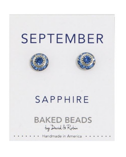 Crystal Birthstone Stud Earrings