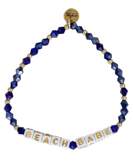 Beach Babe Letter Block Bracelet