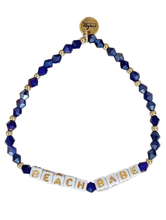Beach Babe Letter Block Bracelet