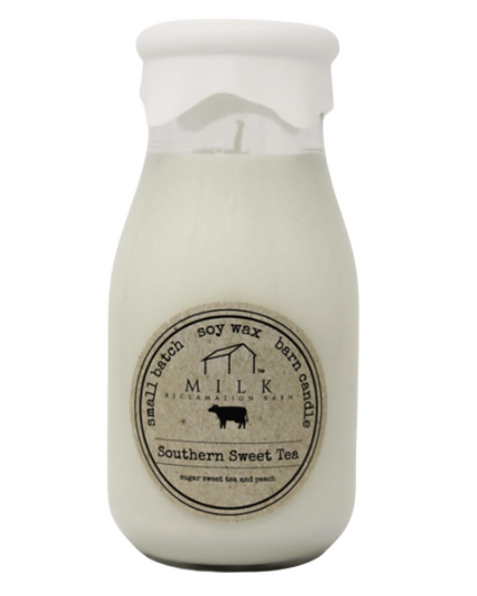 Southern Sweet Tea Milk Bottle Candle