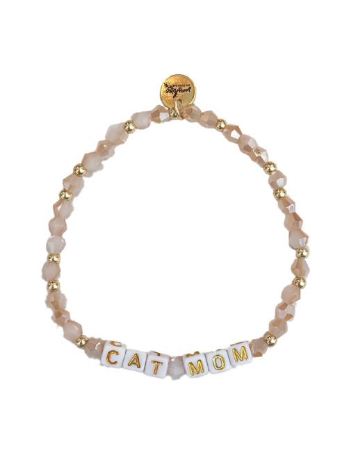 Cat Mom Letter Block Bracelet