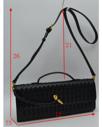 Suede Rectangle Clutch Crossbody Bag