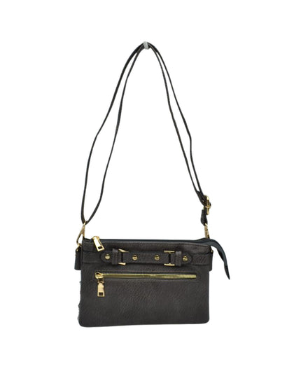 Detailed Medium Vegan Leather Crossbody